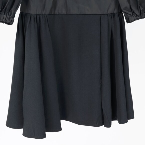 Prada Black Re-Nylon Patchwork Zip Mini Dress - Picture 8 of 15